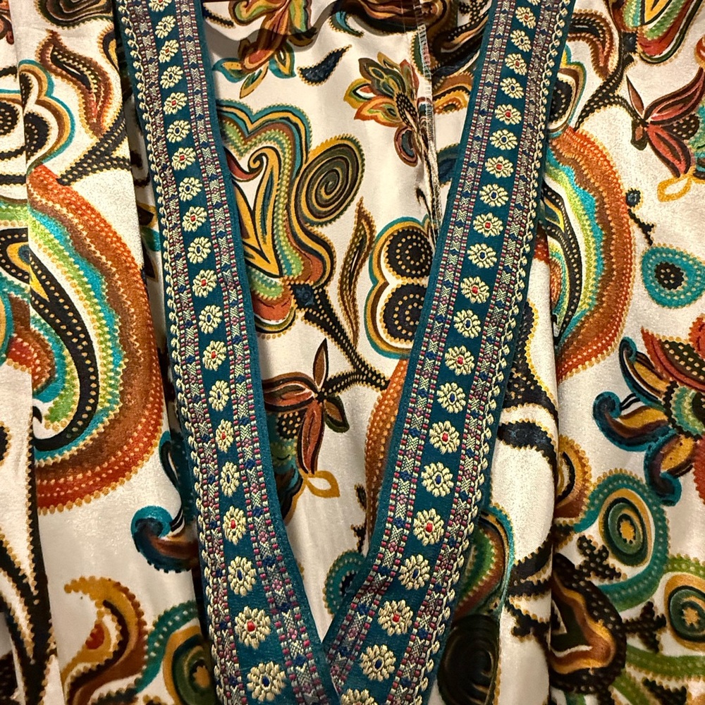 Soft Surroundings Multicolor Patterned Kimono - image 3